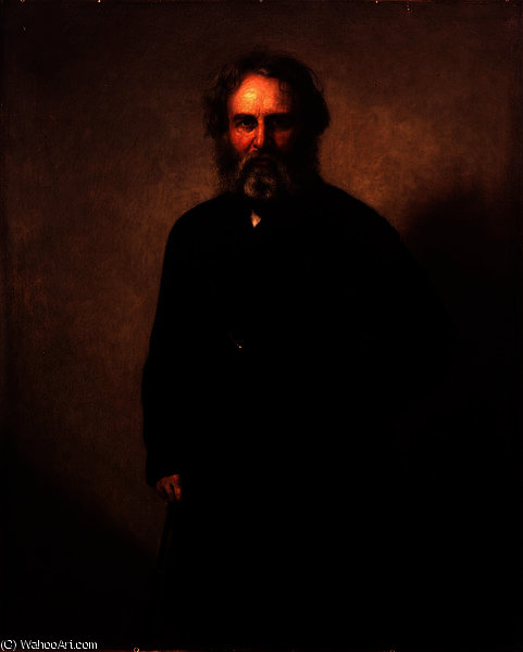 WikiOO.org - دایره المعارف هنرهای زیبا - نقاشی، آثار هنری George Peter Alexander Healy - Longfellow portrait