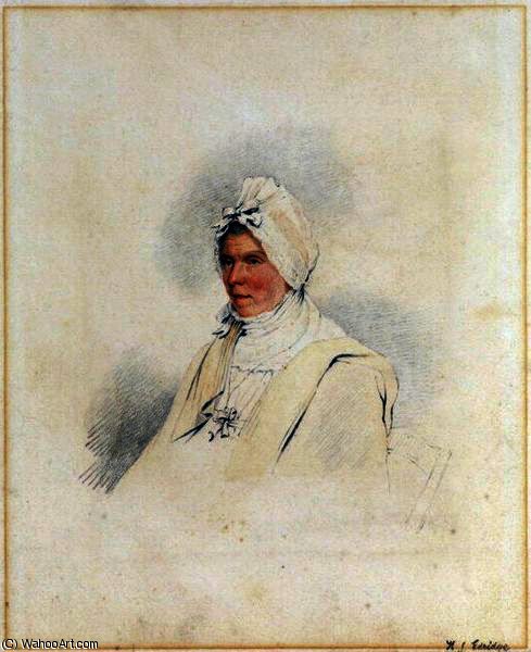 WikiOO.org - Encyclopedia of Fine Arts - Maľba, Artwork Henry Edridge - Portrait of Ann Constable