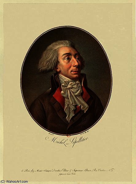 Wikioo.org - สารานุกรมวิจิตรศิลป์ - จิตรกรรม Jean Francois Garneray - Louis-Michel le Peletier, marquis de Saint-Fargeau