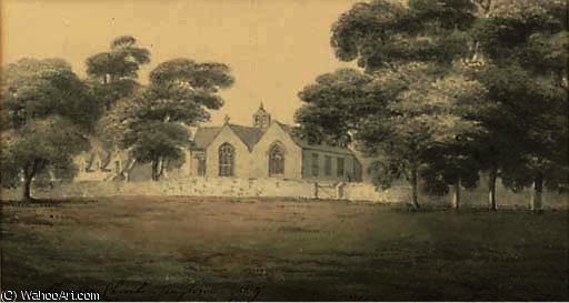 Wikioo.org - The Encyclopedia of Fine Arts - Painting, Artwork by Moses Griffith - Llanidan church, anglesea