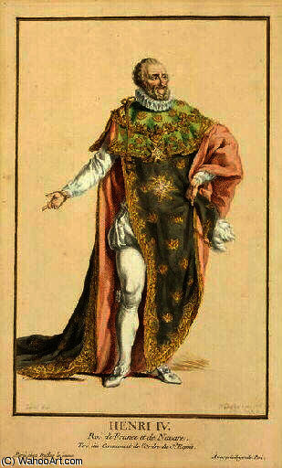 Wikioo.org - The Encyclopedia of Fine Arts - Painting, Artwork by Pierre Duflos - Henri IV, Roi de France et de Navarre