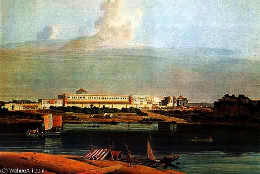 WikiOO.org - Encyclopedia of Fine Arts - Maľba, Artwork Thomas And William Daniell - Palace of Nawab Shuja-ud-Daula Lucknow