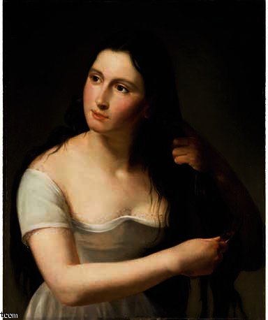 WikiOO.org - Encyclopedia of Fine Arts - Maľba, Artwork Claude Marie Paul Dubufe - Femme a sa toilette
