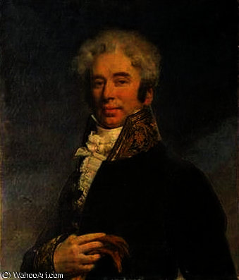 WikiOO.org - Encyclopedia of Fine Arts - Maleri, Artwork Jean Baptiste Mauzaisse - Portrait de Jules Jean-Baptiste Francois de Chardeboeuf de Pradel