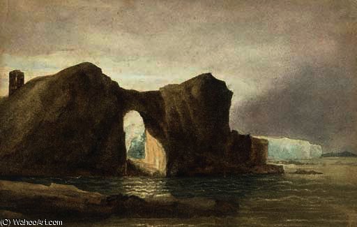 Wikioo.org - The Encyclopedia of Fine Arts - Painting, Artwork by Andrew Nicholl - Giant's eye, causeway head