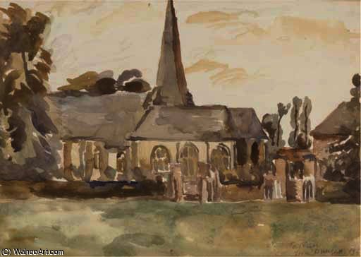 WikiOO.org - Енциклопедия за изящни изкуства - Живопис, Произведения на изкуството Duncan Grant - A rural church