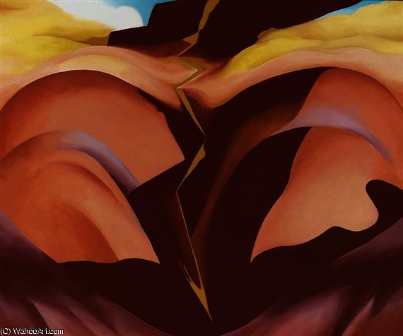 Wikioo.org - The Encyclopedia of Fine Arts - Painting, Artwork by Georgia Totto O'keeffe - Black place no. iv