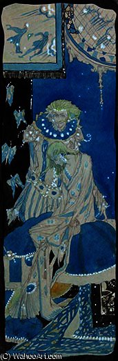 WikiOO.org - Енциклопедія образотворчого мистецтва - Живопис, Картини
 Harry Clarke - Porphyro tries to assure his love