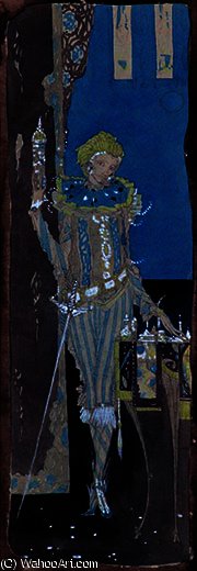 Wikioo.org - The Encyclopedia of Fine Arts - Painting, Artwork by Harry Clarke - These delicates he heap'd with glowing hand