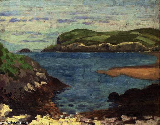 Wikioo.org - The Encyclopedia of Fine Arts - Painting, Artwork by James Dickson Innes - A rocky cove