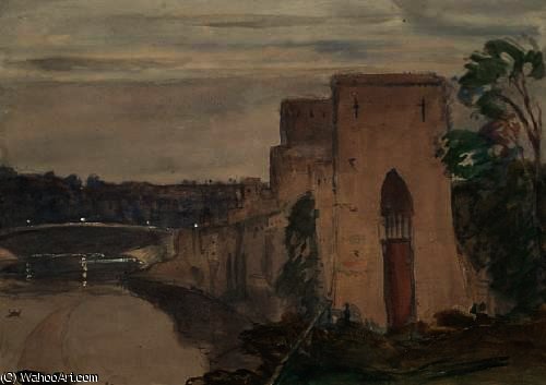 WikiOO.org - Encyclopedia of Fine Arts - Maleri, Artwork James Dickson Innes - The castle, chepstow