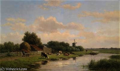 WikiOO.org - Güzel Sanatlar Ansiklopedisi - Resim, Resimler Willem Vester - Large dutch landscape