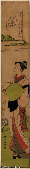 Wikioo.org - Bách khoa toàn thư về mỹ thuật - Vẽ tranh, Tác phẩm nghệ thuật Suzuki Harunobu - The koya jewel river