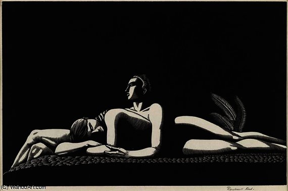 Wikioo.org - The Encyclopedia of Fine Arts - Painting, Artwork by Rockwell Kent - The lovers