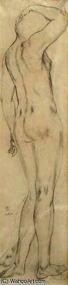 WikiOO.org - Güzel Sanatlar Ansiklopedisi - Resim, Resimler Léonard Tsugouharu Foujita - Eune femme nue de dos