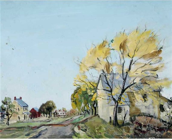 Wikioo.org - The Encyclopedia of Fine Arts - Painting, Artwork by Walter Emerson Baum - Road to bedminster