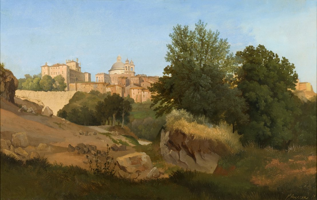 Wikioo.org – L'Enciclopedia delle Belle Arti - Pittura, Opere di Gustaf Wilhelm Palm - Veduta di Ariccia