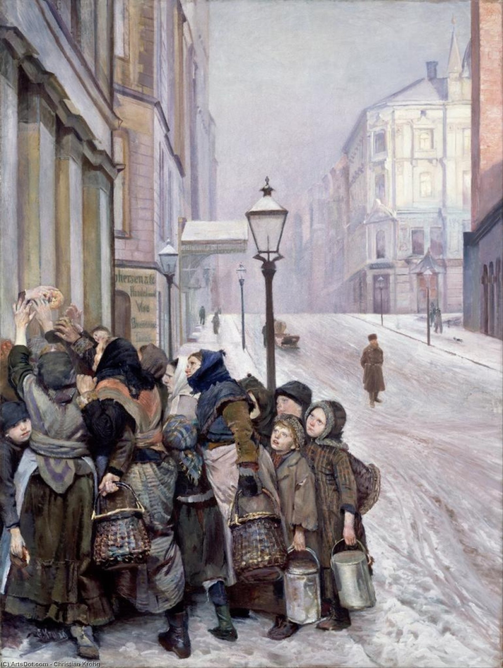 Wikioo.org - The Encyclopedia of Fine Arts - Painting, Artwork by Christian Krohg - Struggle for Survival