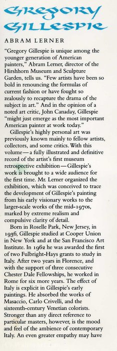 Wikioo.org - The Encyclopedia of Fine Arts - Painting, Artwork by Gregory Gillespie - Untitled (955)