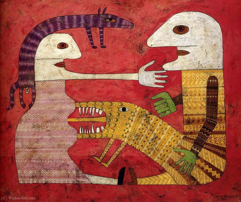 Wikioo.org - The Encyclopedia of Fine Arts - Painting, Artwork by Victor Brauner - Untitled (936)