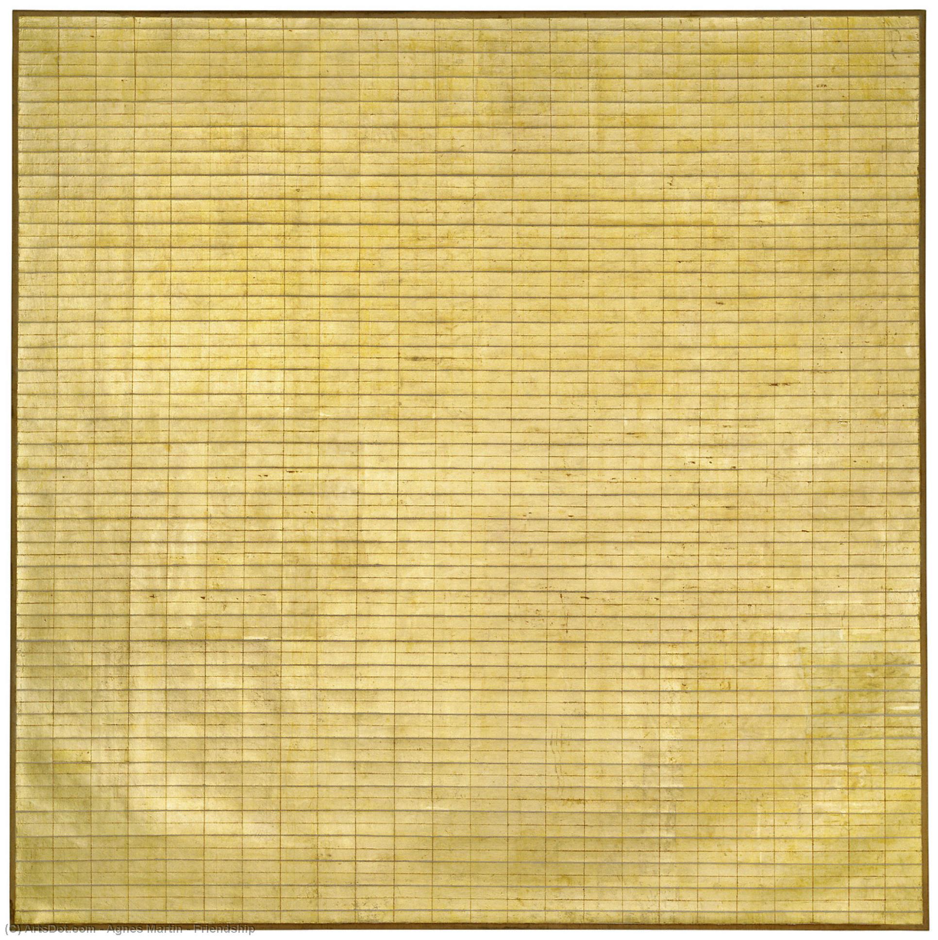 Wikioo.org - The Encyclopedia of Fine Arts - Painting, Artwork by Agnes Martin - Friendship