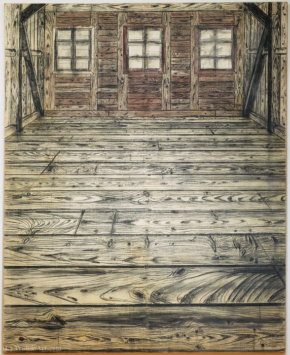 Wikioo.org - The Encyclopedia of Fine Arts - Painting, Artwork by Anselm Kiefer - Wooden room