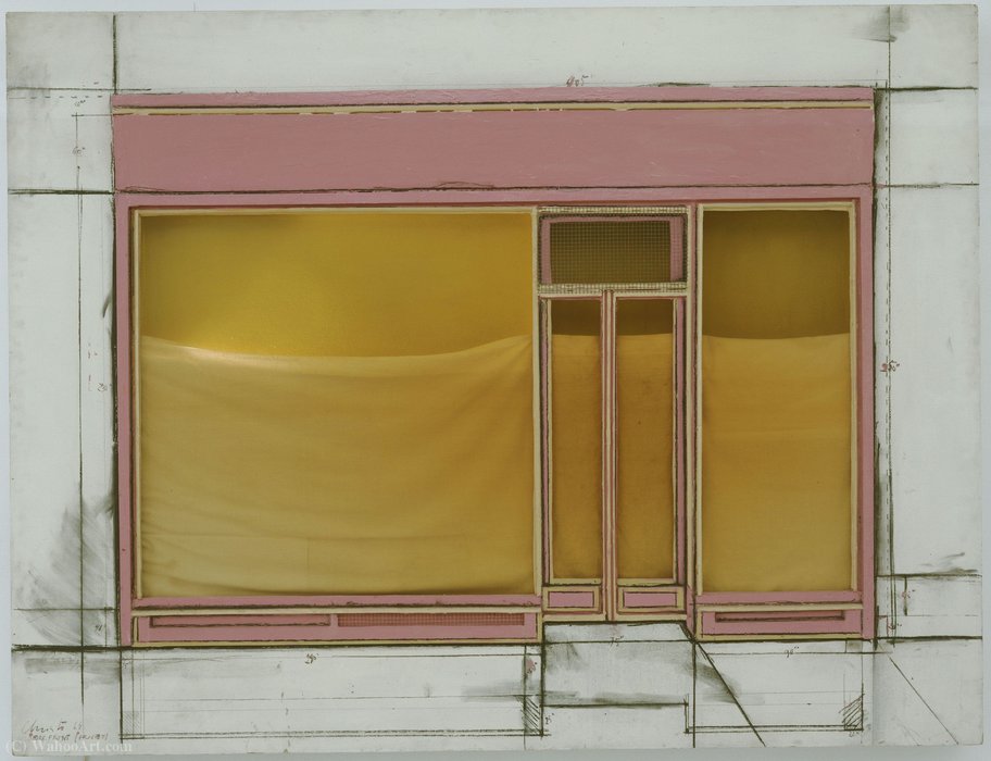 Wikioo.org - The Encyclopedia of Fine Arts - Painting, Artwork by Christo - Store front project