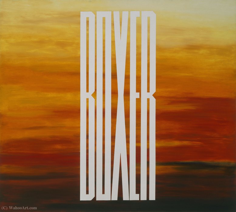 Wikioo.org - The Encyclopedia of Fine Arts - Painting, Artwork by Edward Ruscha - Boxer