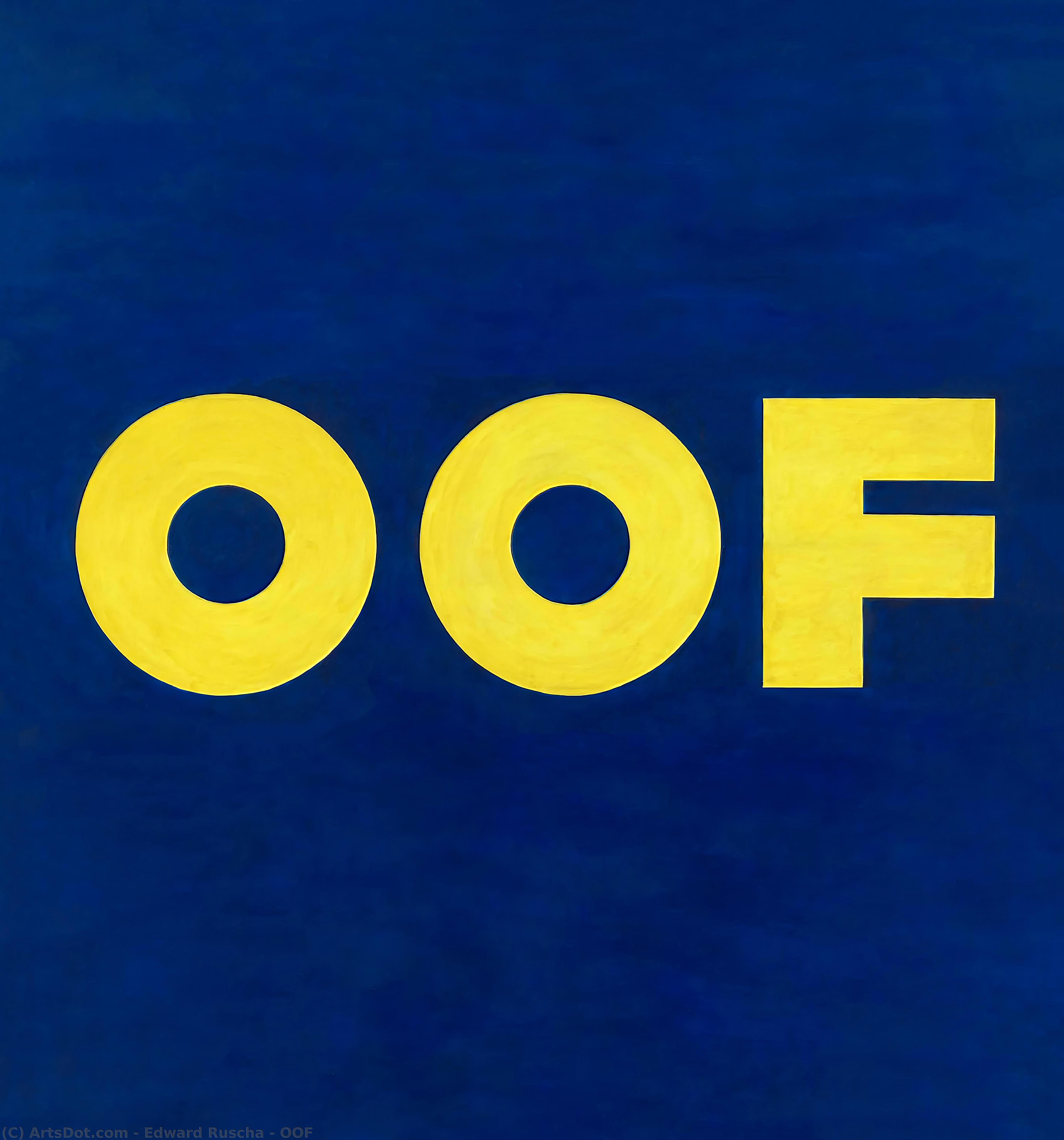 Wikioo.org - The Encyclopedia of Fine Arts - Painting, Artwork by Edward Ruscha - Oof