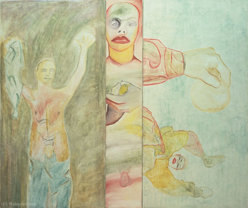 Wikioo.org - The Encyclopedia of Fine Arts - Painting, Artwork by Francesco Clemente - Conversion to Her