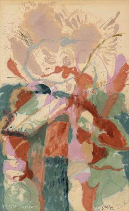 Wikioo.org - The Encyclopedia of Fine Arts - Painting, Artwork by Helen Frankenthaler - Jacob's ladder