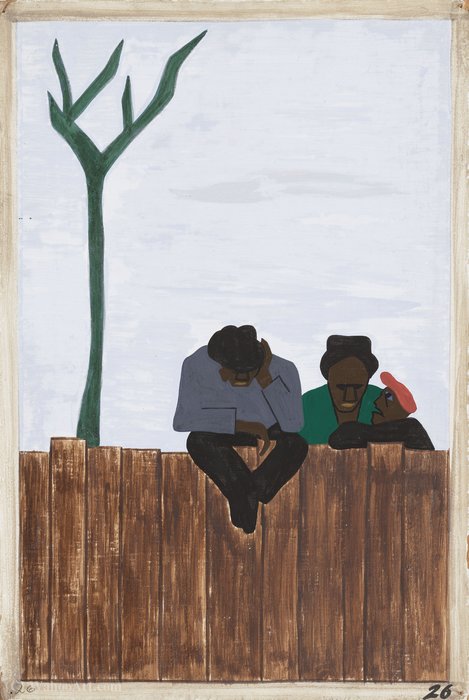 WikiOO.org - Encyclopedia of Fine Arts - Lukisan, Artwork Jacob Lawrence - And people all over the South began to discuss this great movement
