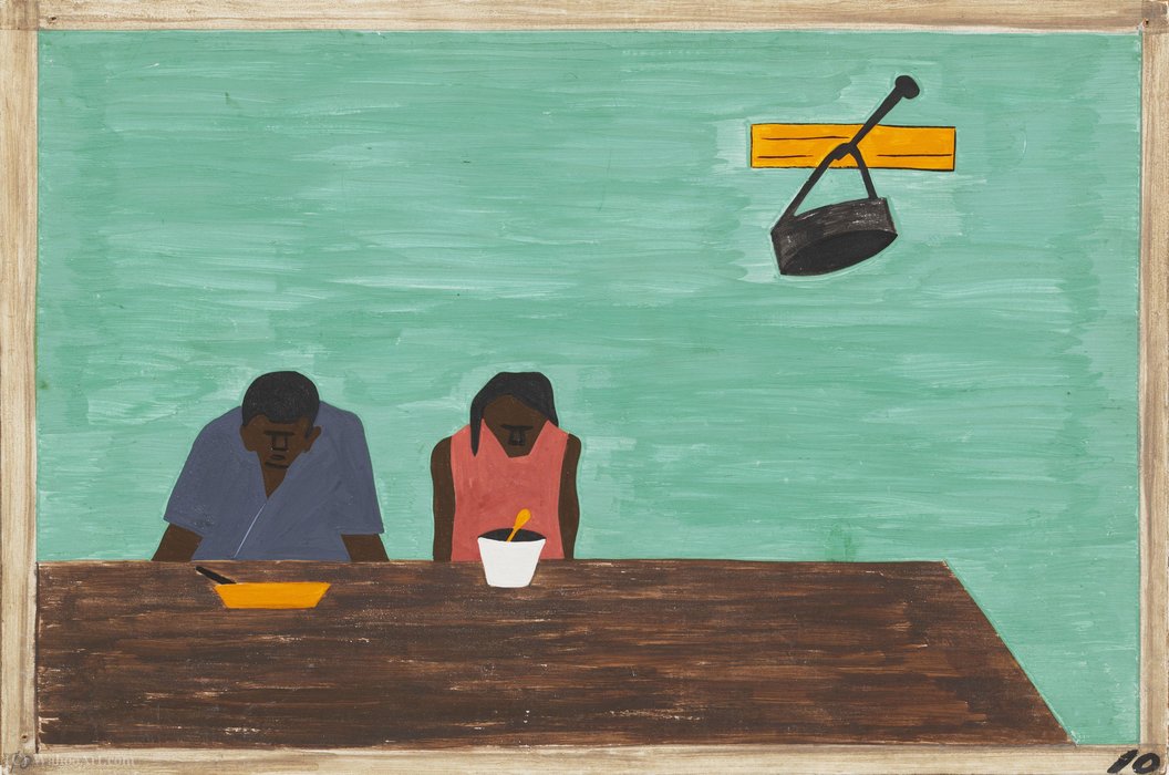 Wikioo.org - The Encyclopedia of Fine Arts - Painting, Artwork by Jacob Lawrence - They were very poor