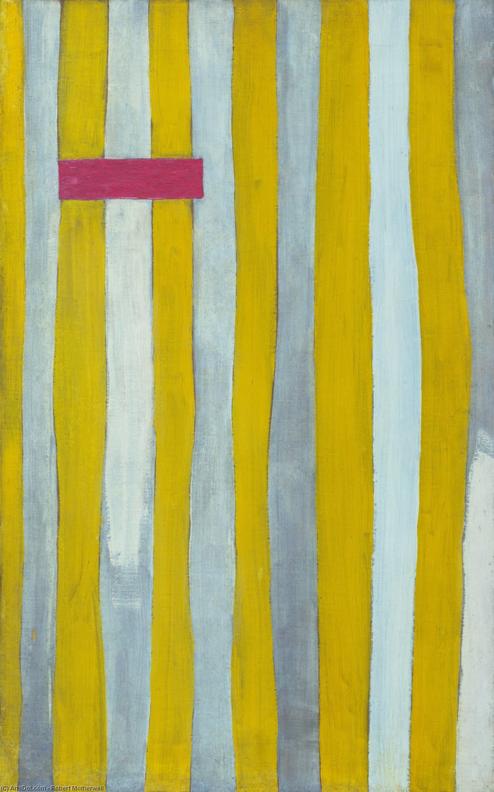 Wikoo.org - موسوعة الفنون الجميلة - اللوحة، العمل الفني Robert Motherwell - The little spanish prison