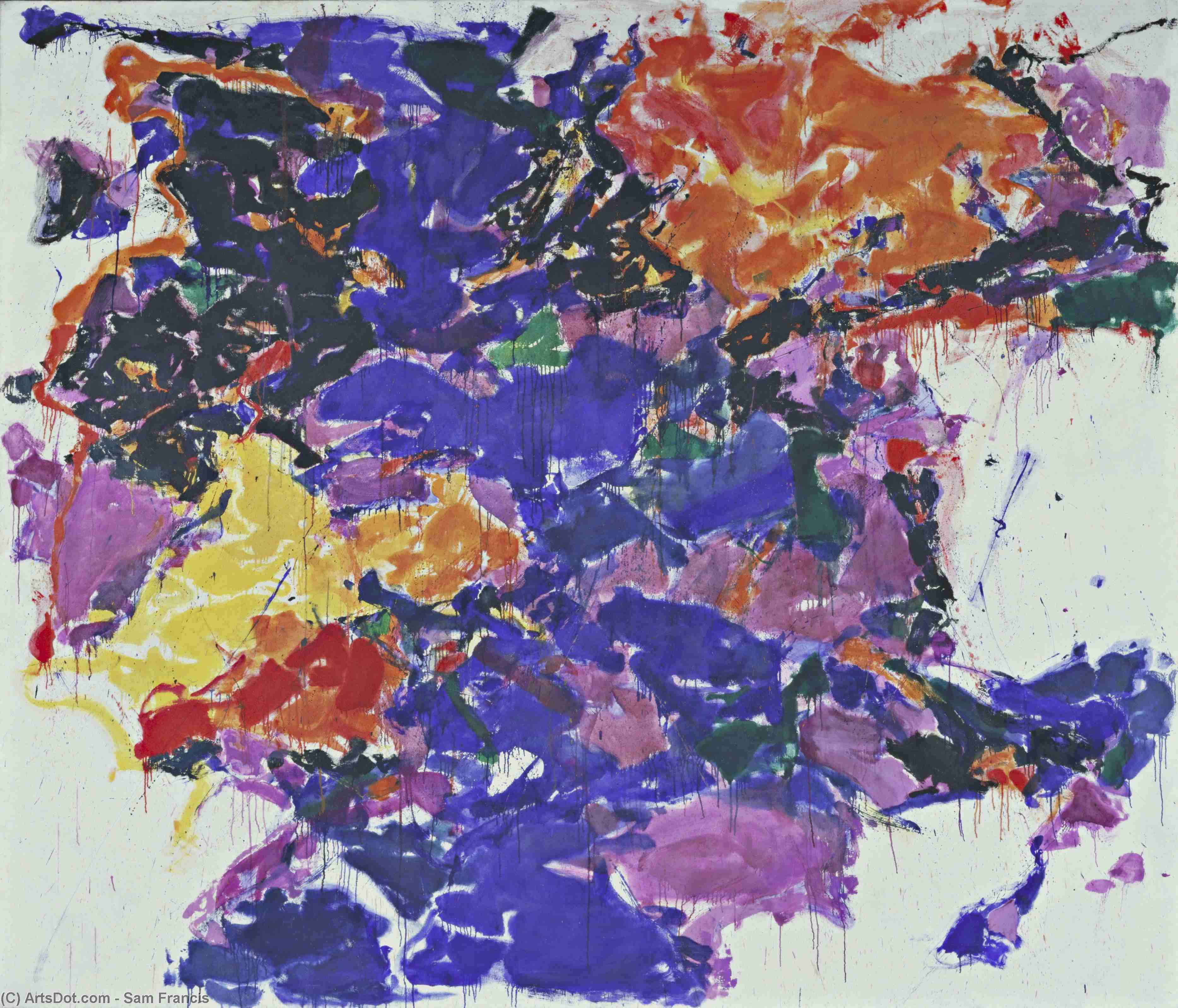 Wikioo.org - The Encyclopedia of Fine Arts - Painting, Artwork by Sam Francis - Towards Disappearance, II