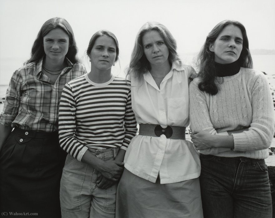 Wikioo.org - สารานุกรมวิจิตรศิลป์ - จิตรกรรม Nicholas Nixon - The brown sisters (16)