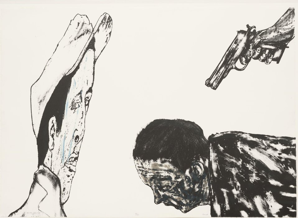 Wikioo.org - The Encyclopedia of Fine Arts - Painting, Artwork by Leon Golub - White squad