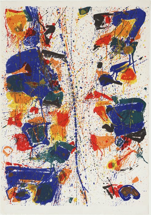 Wikioo.org - The Encyclopedia of Fine Arts - Painting, Artwork by Sam Francis - The white line