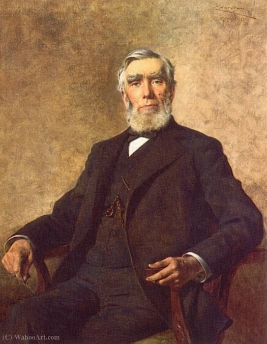 WikiOO.org - Encyclopedia of Fine Arts - Maleri, Artwork Theobald Chartran - Portrait of Charles Lockhart