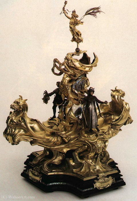Wikioo.org - The Encyclopedia of Fine Arts - Painting, Artwork by Alfred Gilbert - Epergne Presented to Queen Victoria
