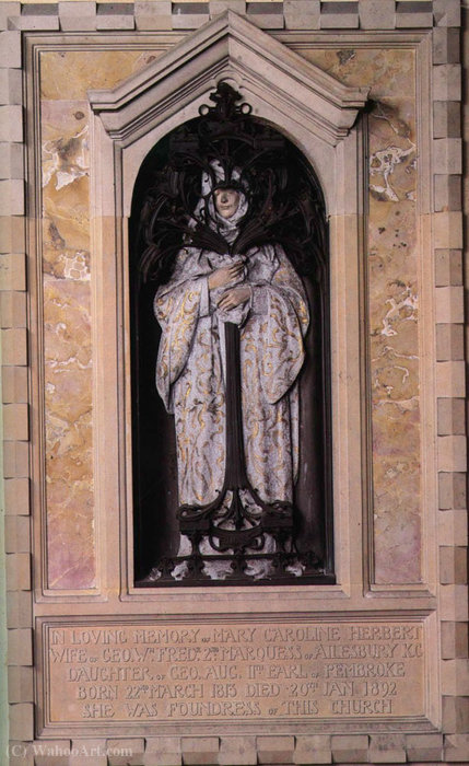 Wikioo.org - The Encyclopedia of Fine Arts - Painting, Artwork by Alfred Gilbert - Memorial to Mary Caroline Herbet (1900)