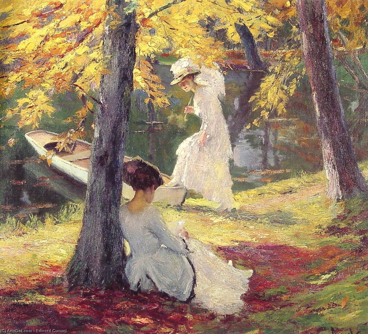Wikioo.org - The Encyclopedia of Fine Arts - Painting, Artwork by Edward Cucuel - Autumn sun