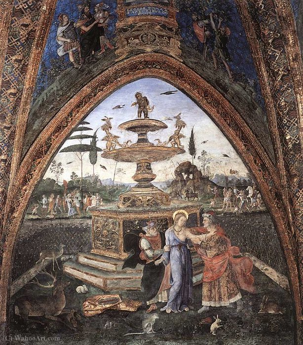 Wikioo.org – L'Enciclopedia delle Belle Arti - Pittura, Opere di Pinturicchio - Susanna ei vecchioni