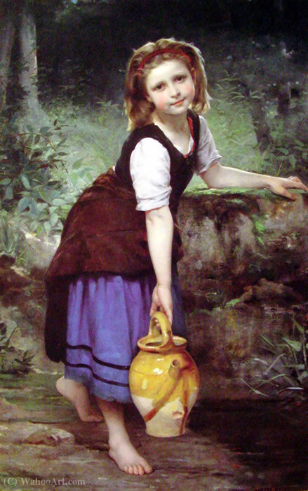 WikiOO.org - Encyclopedia of Fine Arts - Målning, konstverk Charles-Victor Thirion - At the Spring