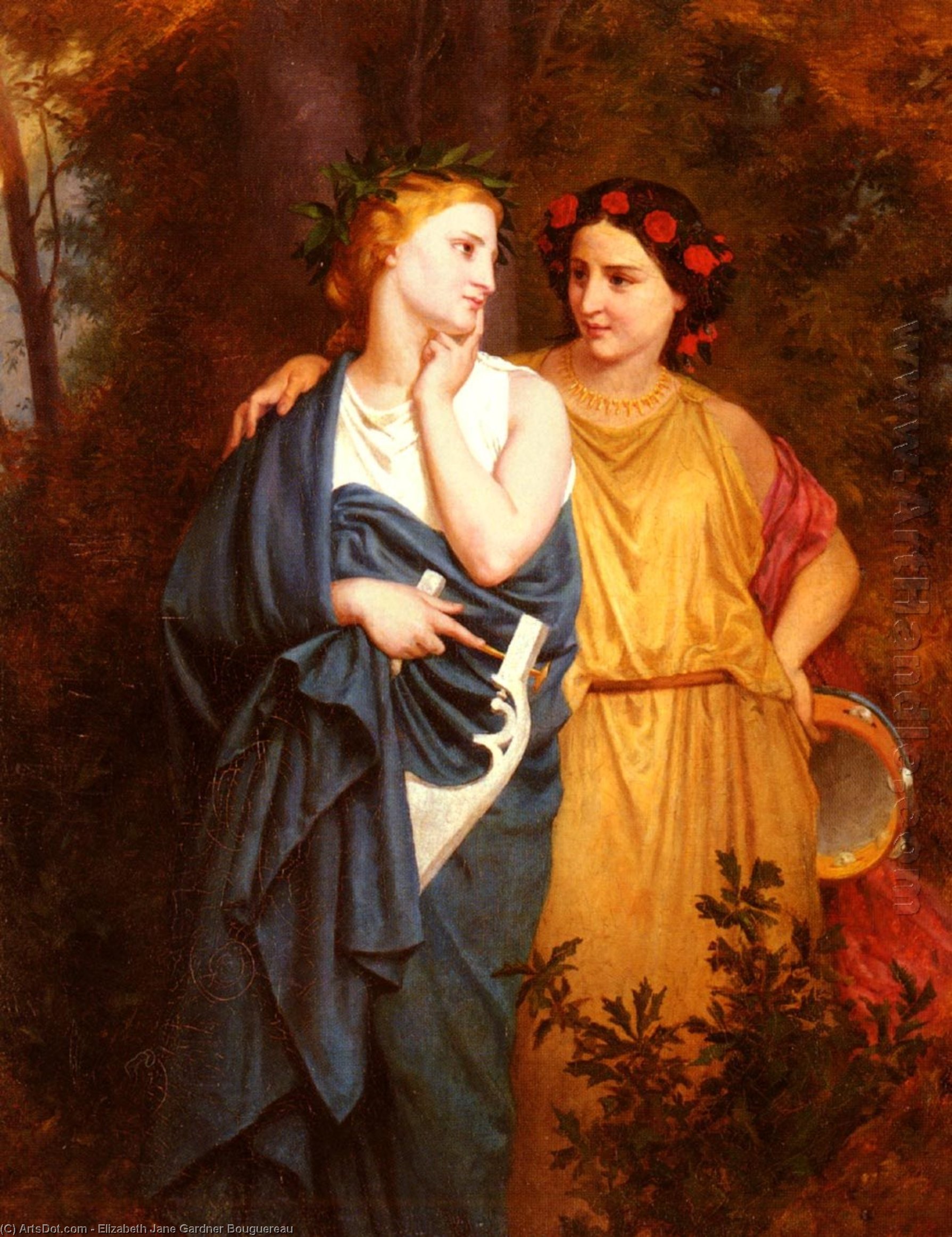 Wikioo.org – La Enciclopedia de las Bellas Artes - Pintura, Obras de arte de Elizabeth Jane Gardner Bouguereau - Filomela asícomo procne