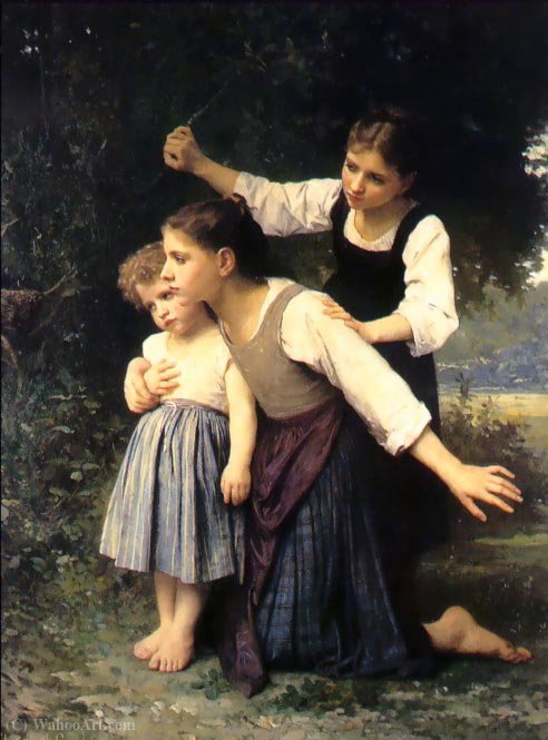 WikiOO.org - אנציקלופדיה לאמנויות יפות - ציור, יצירות אמנות Elizabeth Jane Gardner Bouguereau - In the woods
