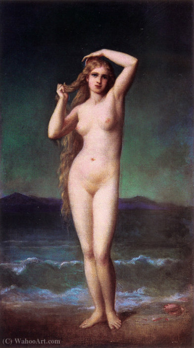 Wikioo.org - The Encyclopedia of Fine Arts - Painting, Artwork by Eugene-Emmanuel Amaury-Duval - The bather