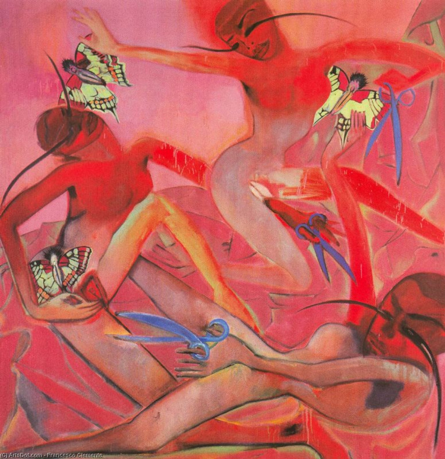 Wikioo.org - The Encyclopedia of Fine Arts - Painting, Artwork by Francesco Clemente - Arel