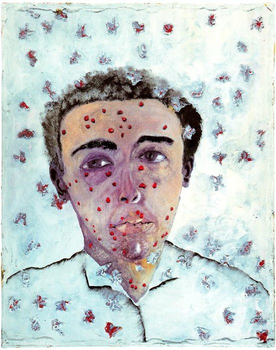 Wikioo.org - The Encyclopedia of Fine Arts - Painting, Artwork by Francesco Clemente - Autorretrato