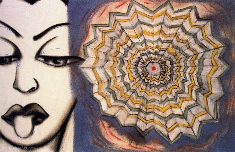 Wikioo.org - The Encyclopedia of Fine Arts - Painting, Artwork by Francesco Clemente - Untitled (463)